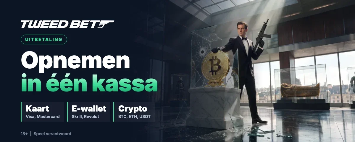 TweedBet uitbetaling: opnemen met kaart, e-wallet of crypto in één kassa