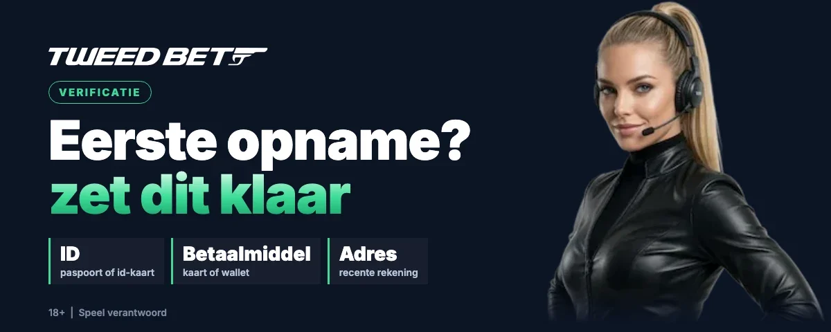 TweedBet verificatie voor de eerste opname: identiteitsbewijs, betaalmethode en adresbewijs